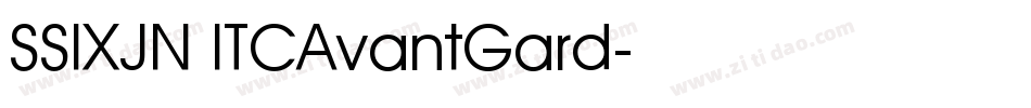 SSIXJN ITCAvantGard字体转换